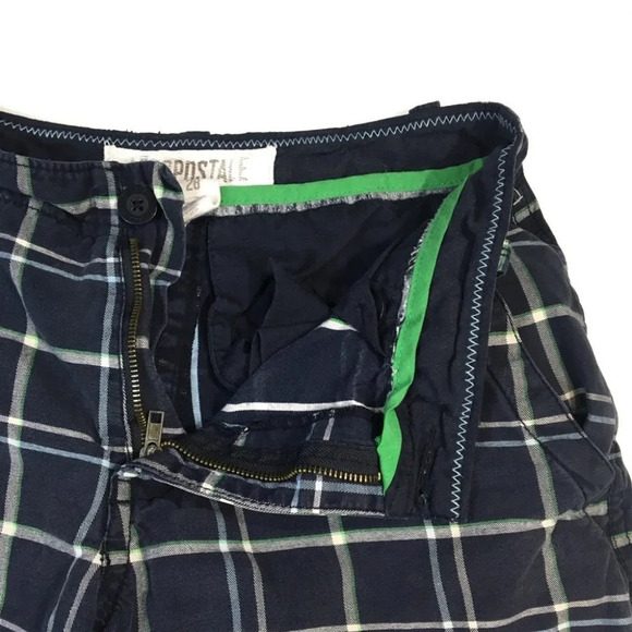SH57 Aeropostale Plaid Flat Front Shorts 28 - Picture 4 of 5